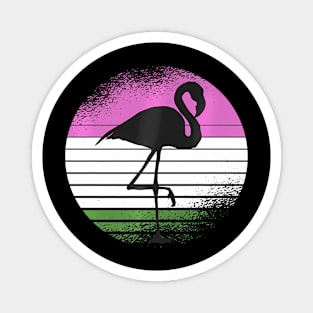 Flamingo Bird Gender Queer Pride Ally Magnet